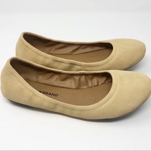 Lucky Brand Tan Suede Erin Ballet Flats 8.5 10